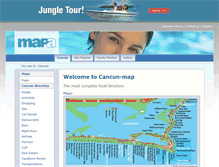 Tablet Screenshot of cancun-map.com